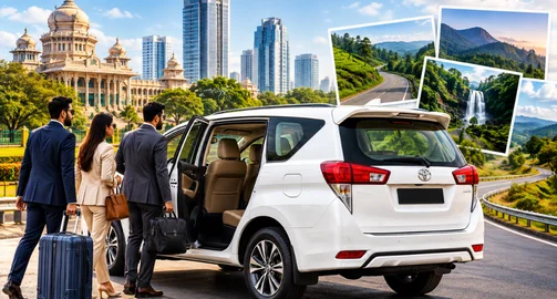 Innova Crysta rental vehicle