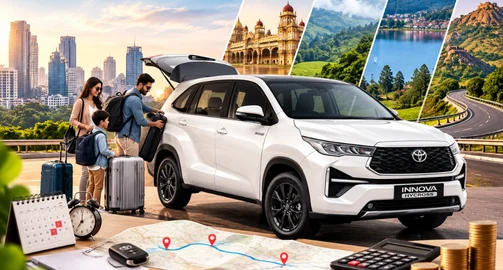 Innova Hycross rental vehicle