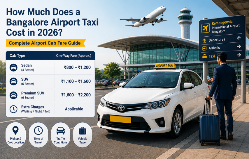 How Much Does a Bangalore Airport Taxi Cost in 2026? Complete Airport Cab Fare Guide