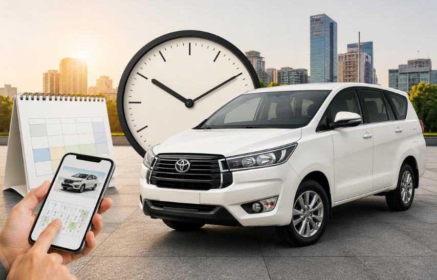Best Time to Book Innova Crysta in Bangalore for Lowest Rental Prices