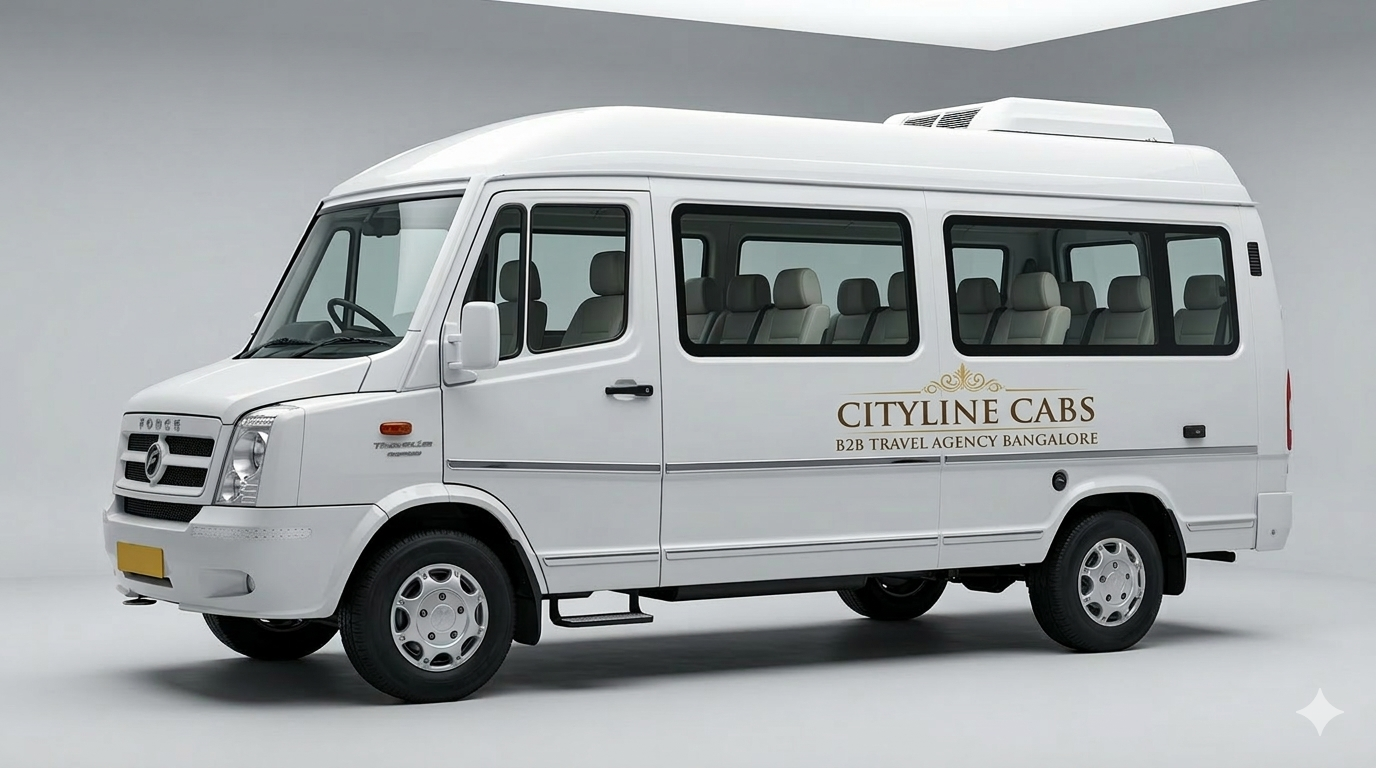12 seater Tempo Traveller rental Bangalore